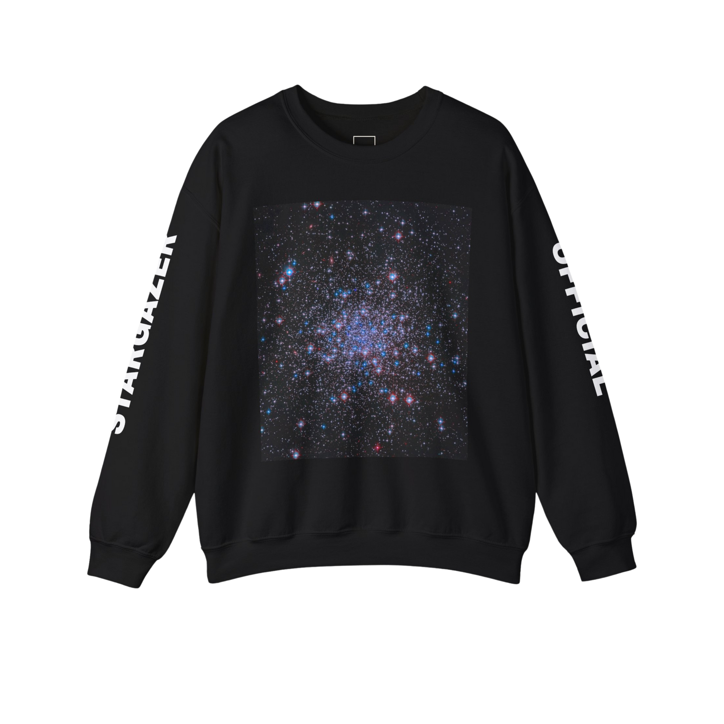 Unisex sweatshirt from Stargazers Collection – front view with galaxy design