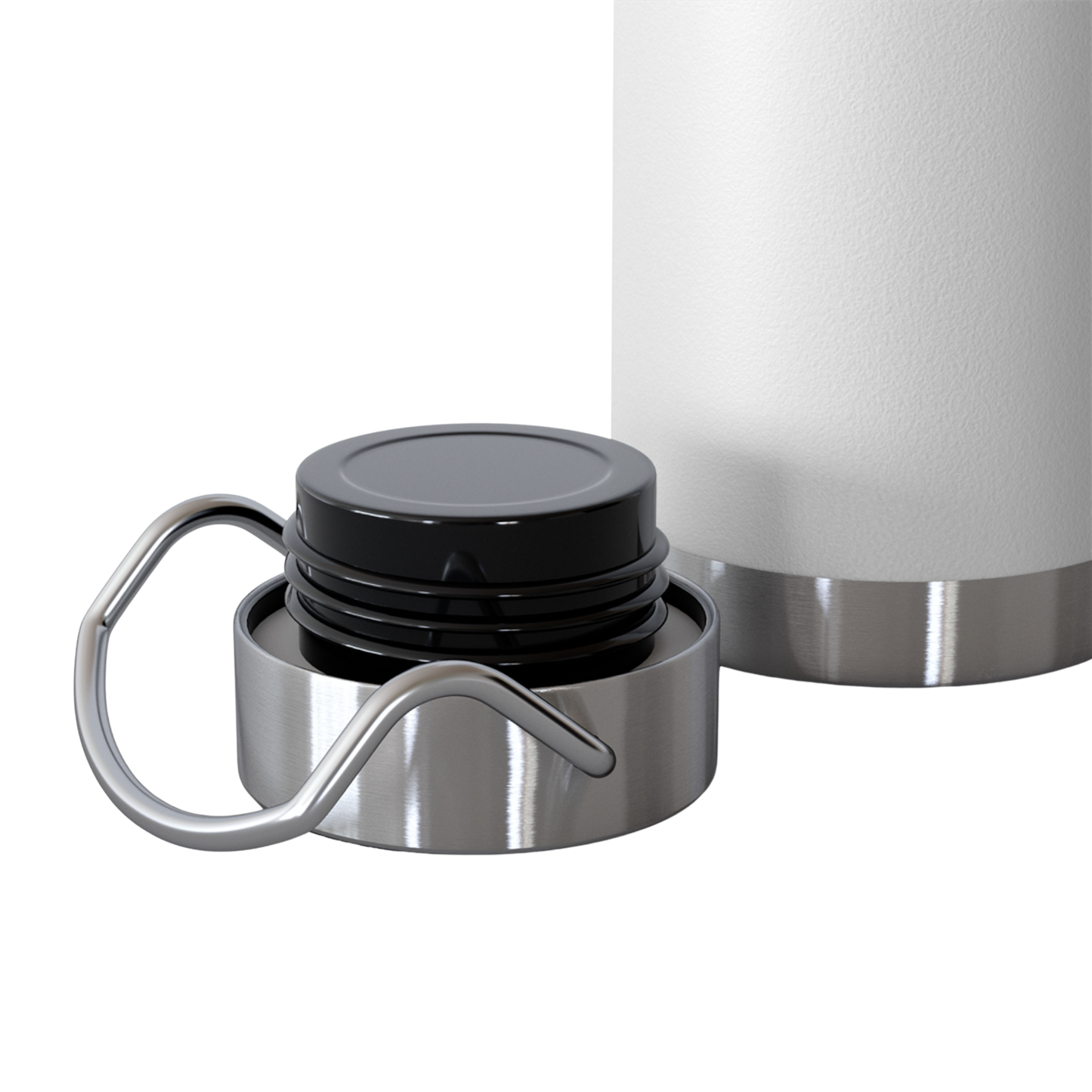 Bottom view of copper insulated bottle with twist lid – leak-proof and travel-friendly