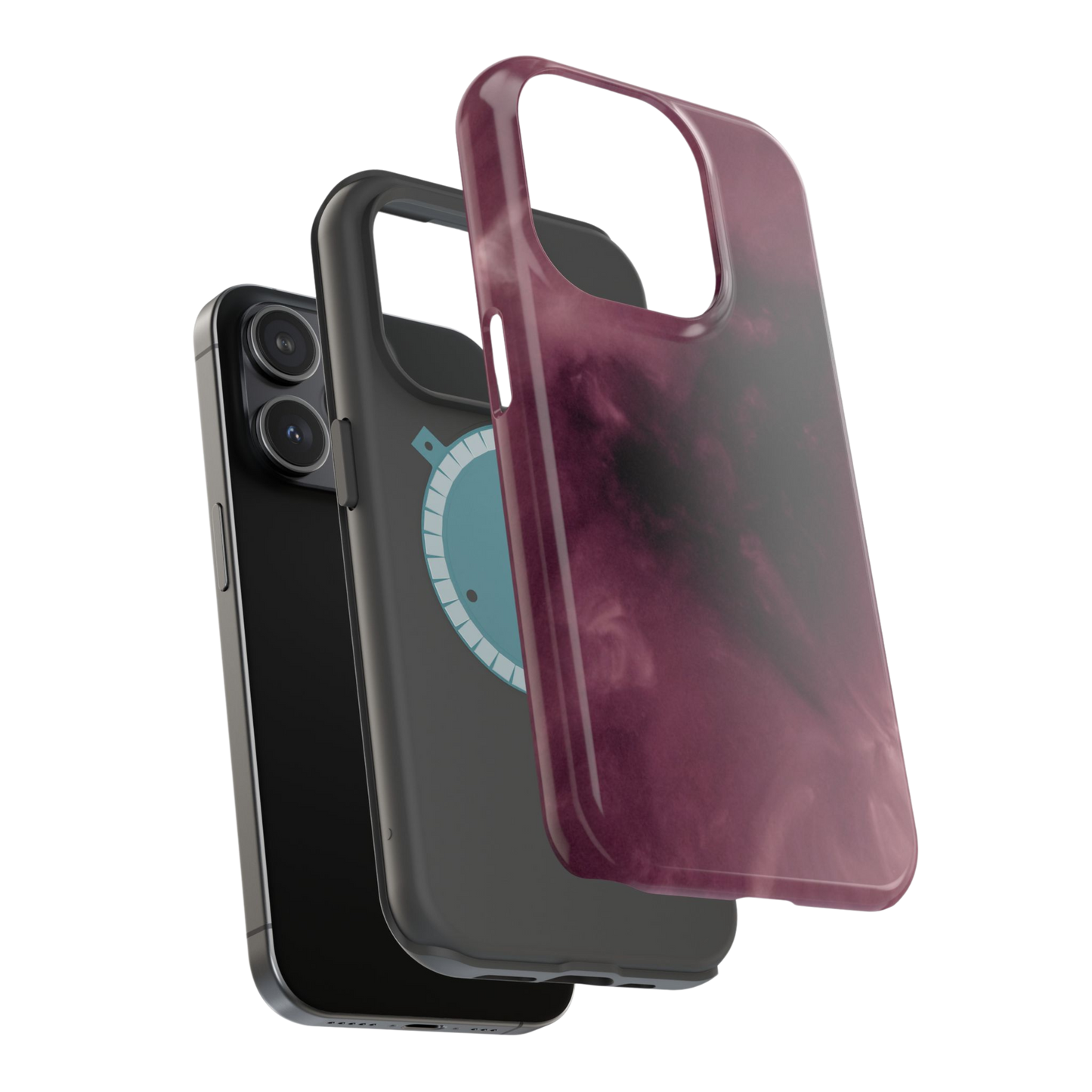 Sun Love case showing inner soft lining and hard outer shell