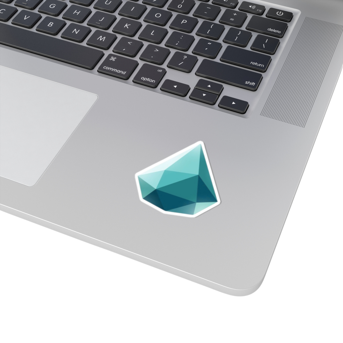 2x2 inch Drop sticker on a laptop – quiet expression of growth and emotion
