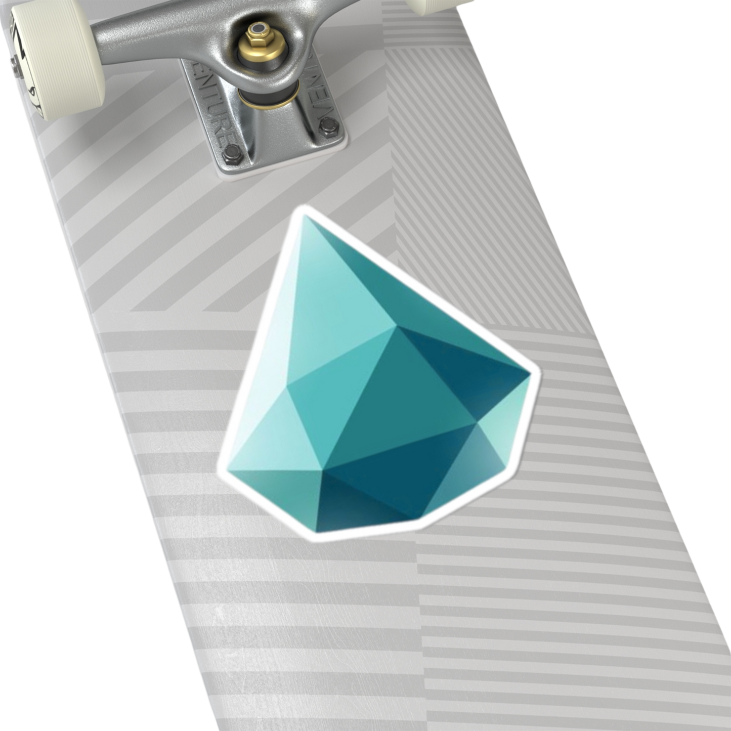 6x6 inch Drop sticker on a skateboard – powerful emblem of transformation