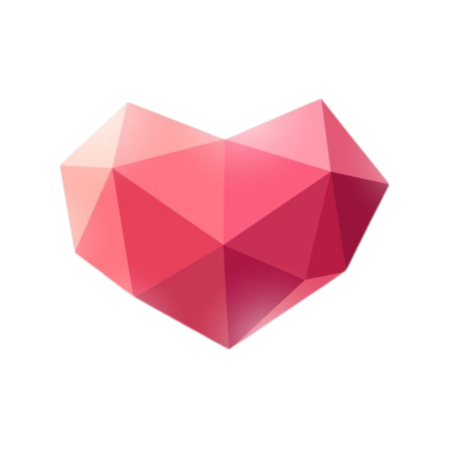 Heart sticker design – symbolizing kindness, empathy, and care