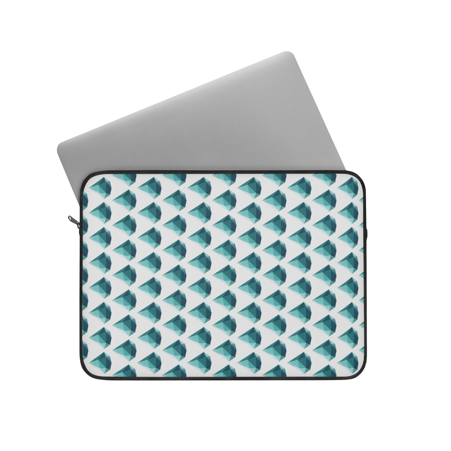 Drop gem 15" laptop sleeve with laptop partially inserted