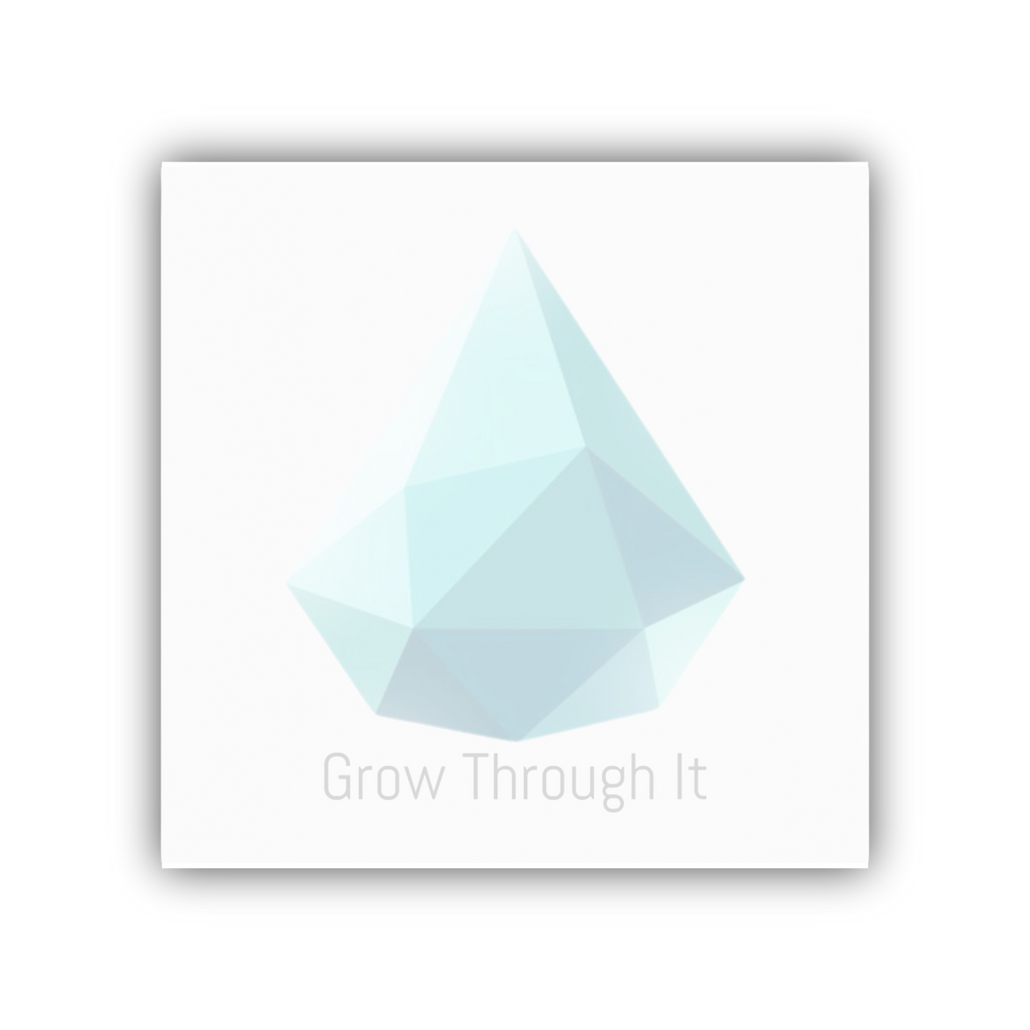Drop gem Post-it Note with “Grow Through It” slogan