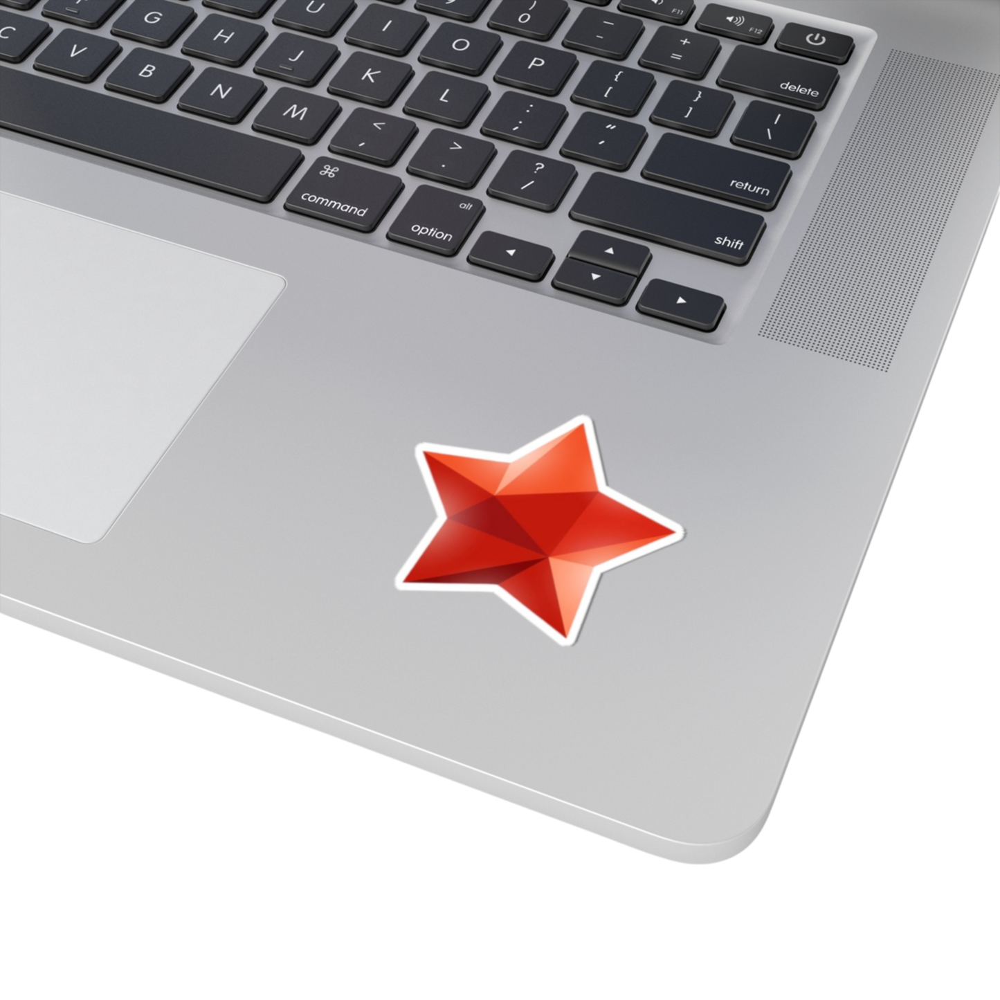 2x2 inch Star sticker on a laptop – a little spark of achievement