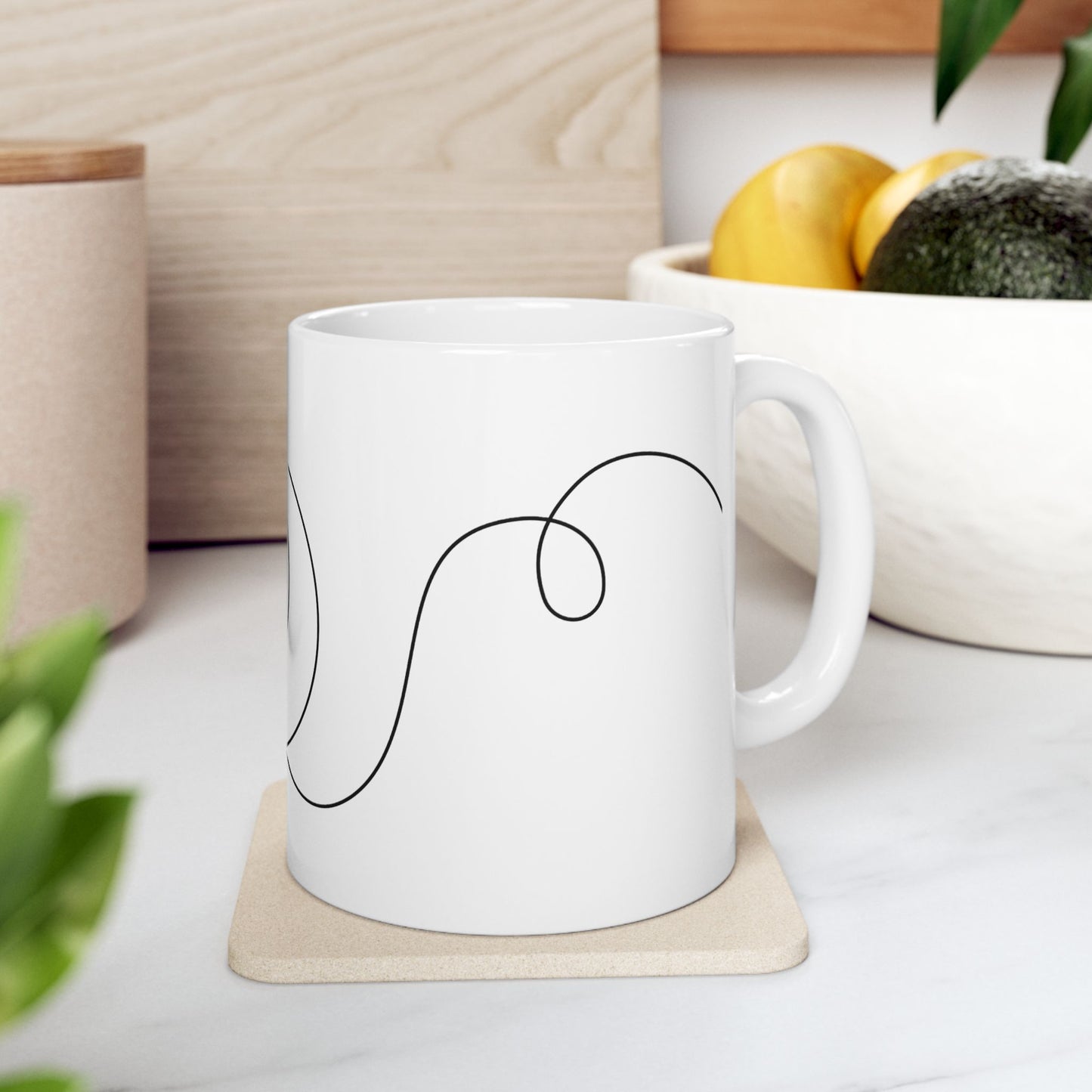 Lunar Blessings Ceramic Mug 11oz – Simplicity, Serenity, Strength