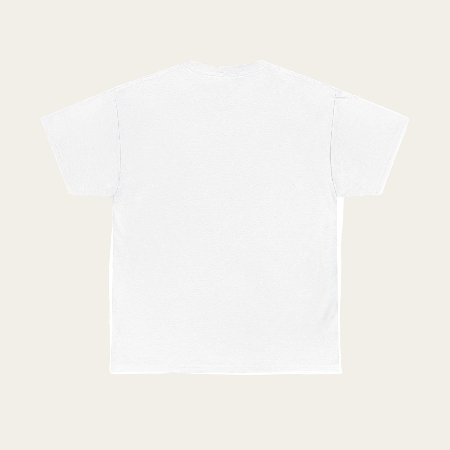 Plain white t-shirt on a white background