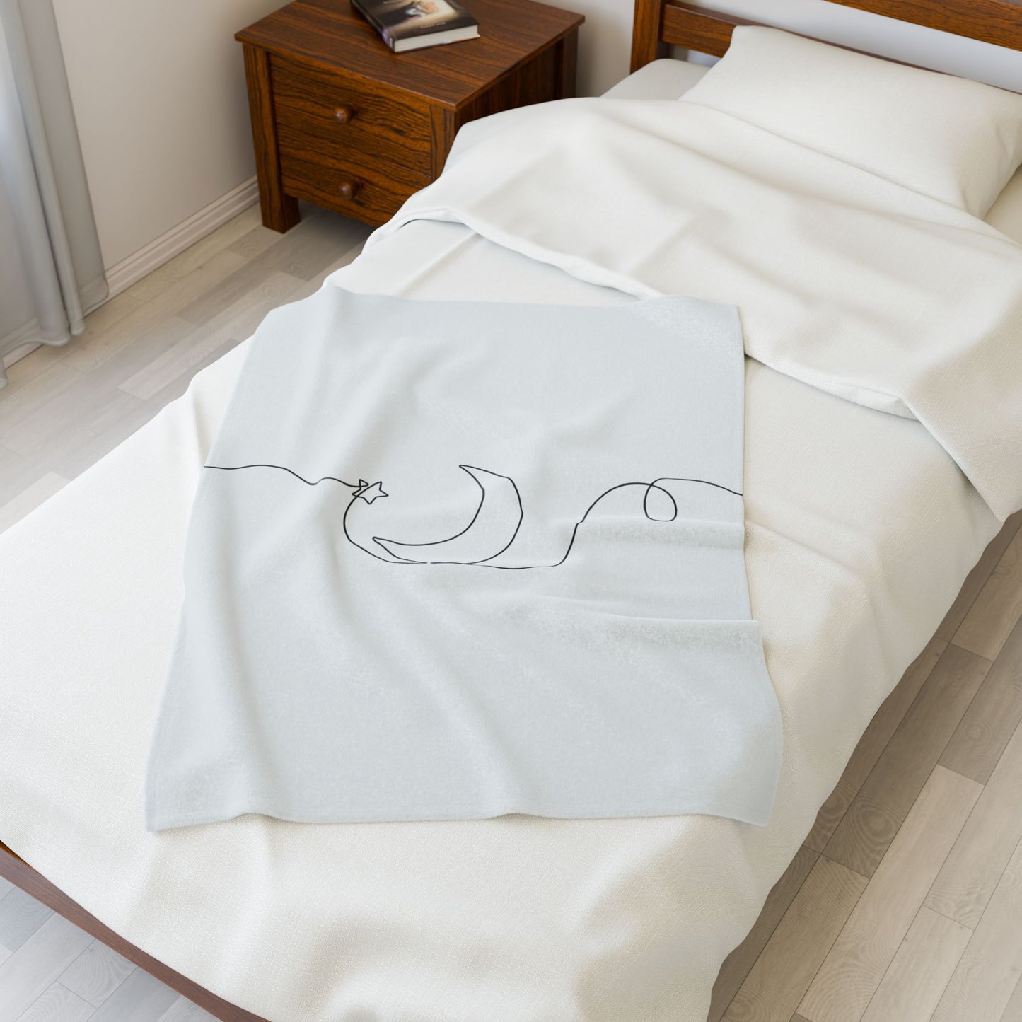 Celestial Plush Blanket – Simplicity, Serenity, Strength