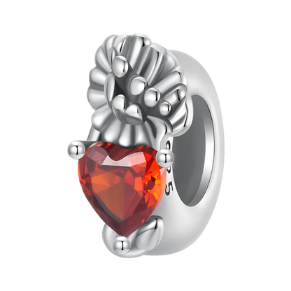 Sterling Silver Flower Birthstone Charm