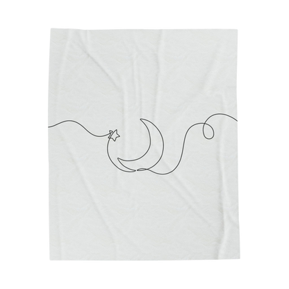 Celestial Plush Blanket – Simplicity, Serenity, Strength