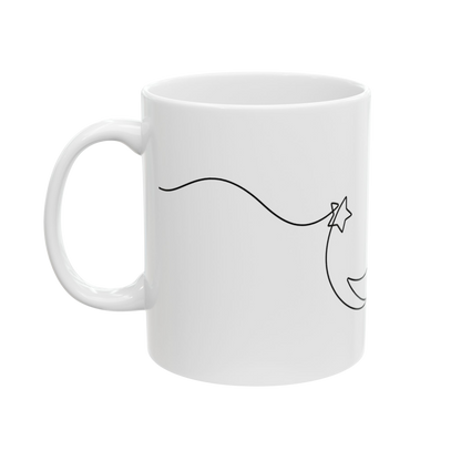Lunar Blessings Ceramic Mug 11oz – Simplicity, Serenity, Strength