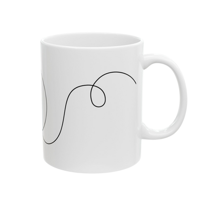 Lunar Blessings Ceramic Mug 11oz – Simplicity, Serenity, Strength
