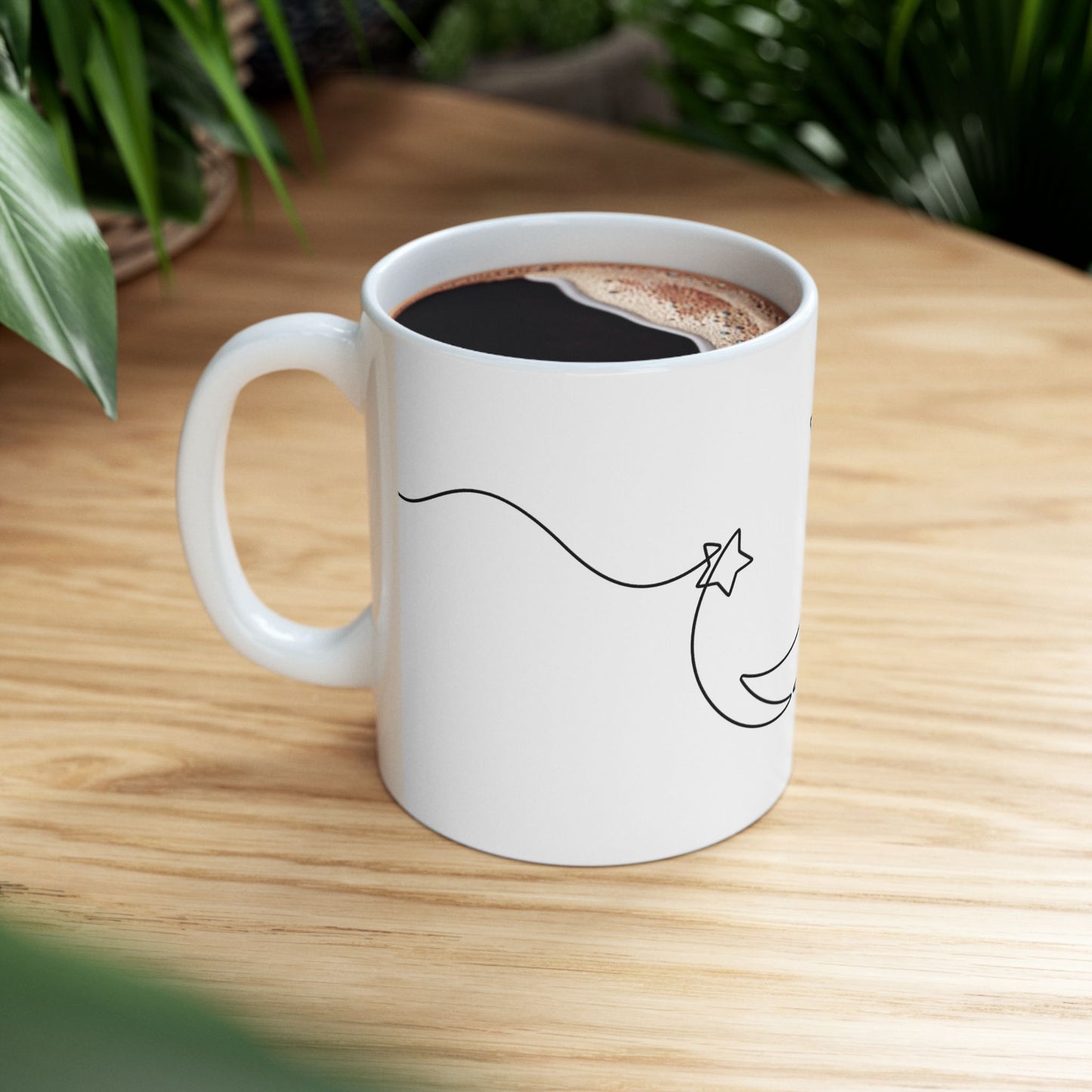 Lunar Blessings Ceramic Mug 11oz – Simplicity, Serenity, Strength