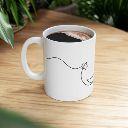 Lunar Blessings Ceramic Mug 11oz – Simplicity, Serenity, Strength