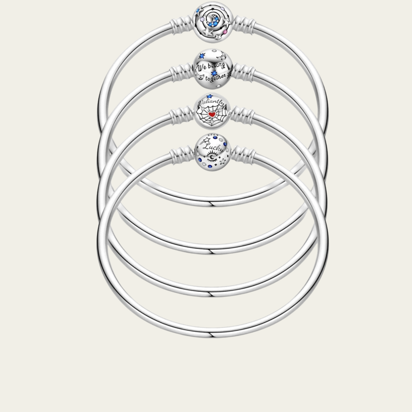 Sterling Silver Charm Holder Ring
