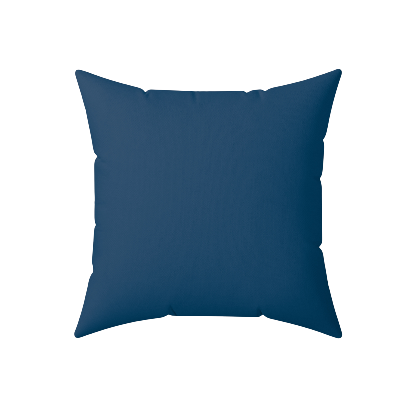 Solid navy back of pillow 