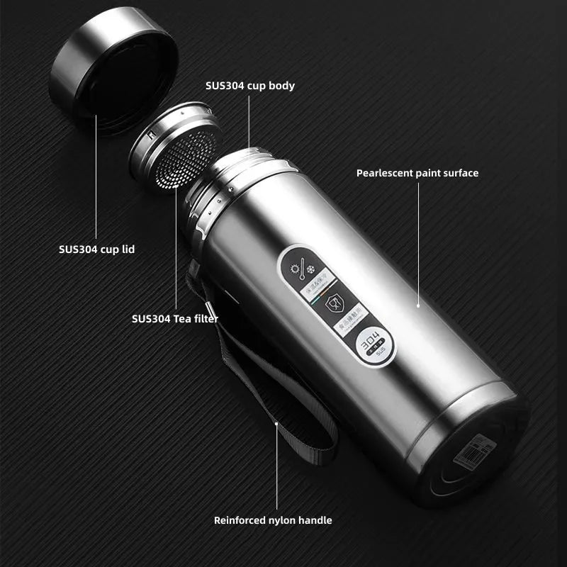 Smart LED 500mL and 1L Thermos Bottle