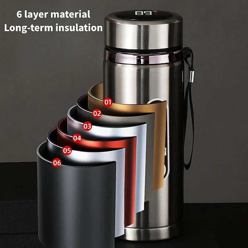 Smart LED 500mL and 1L Thermos Bottle