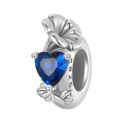 Sterling Silver Flower Birthstone Charm