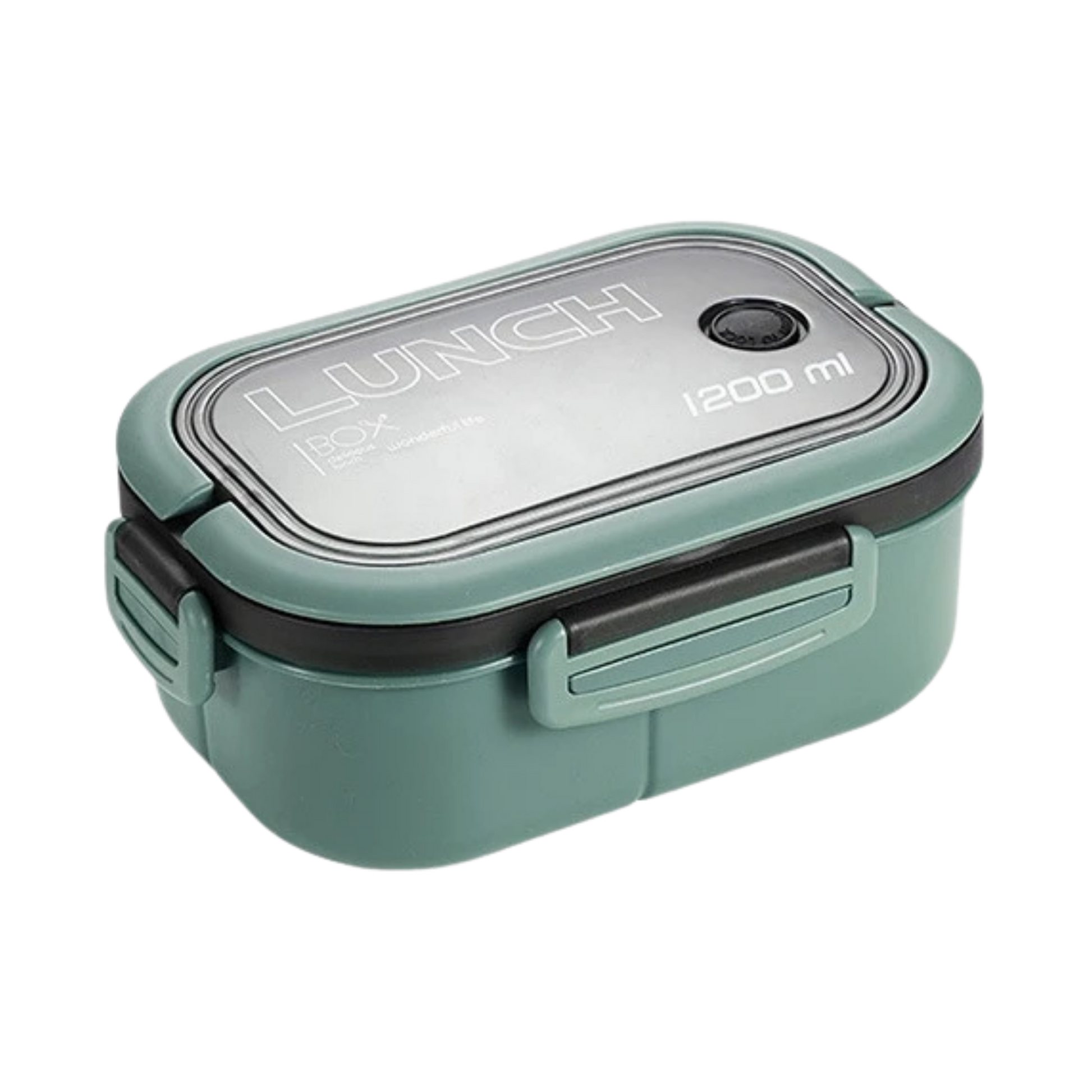 Green Back-to-School lunch box closed