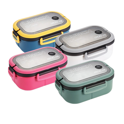 All four Back-to-School lunch boxes in different colors together