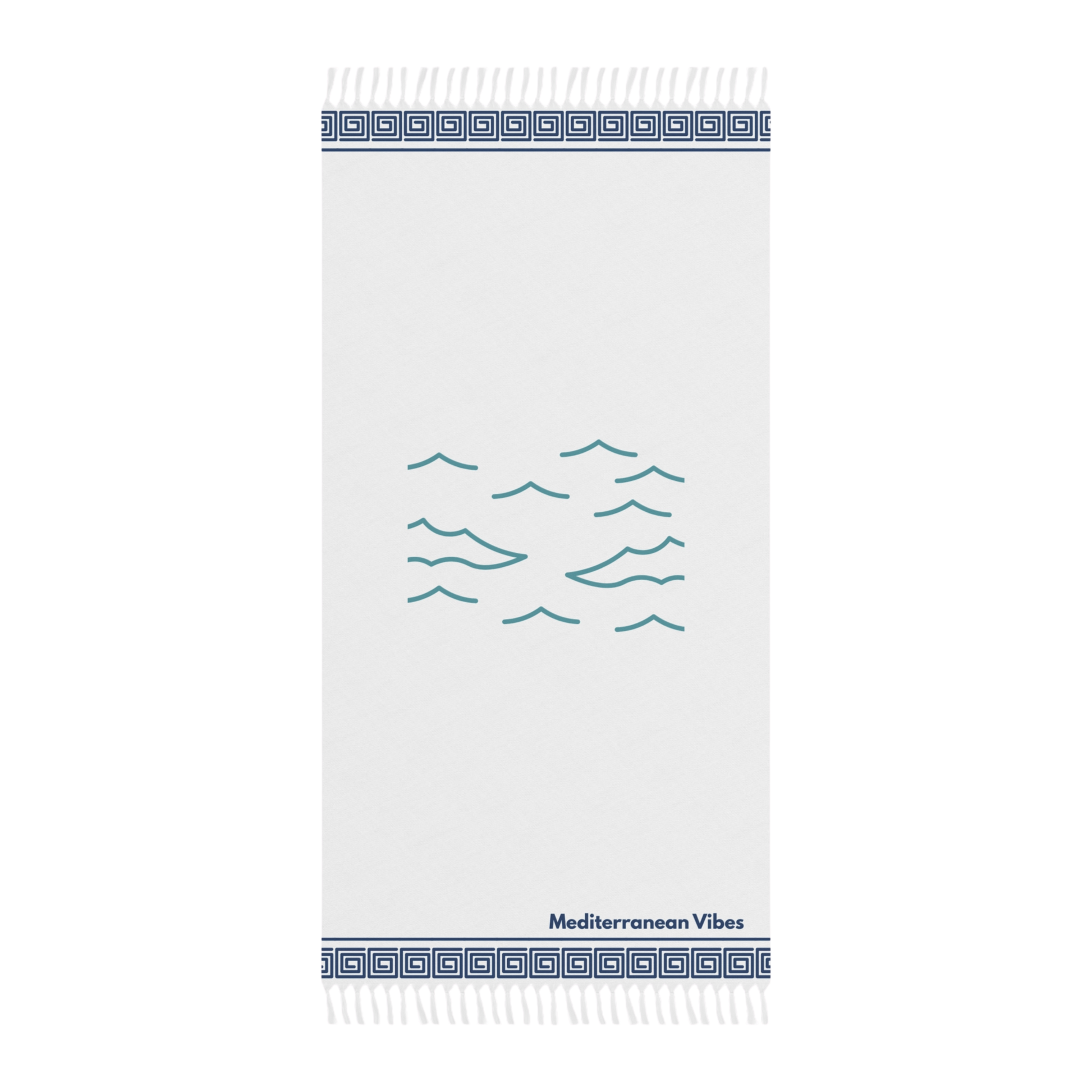 Mediterranean beach cloth with Still Waters design – calm and minimal