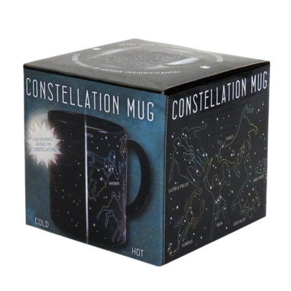 Constellation heat changing coffee mug packaging in gift box