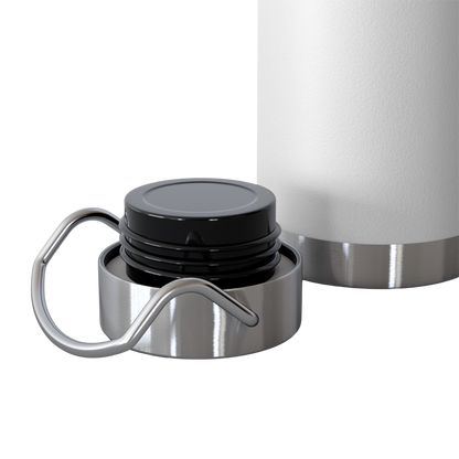 Bottom view of copper insulated bottle with twist lid – leak-proof and travel-friendly