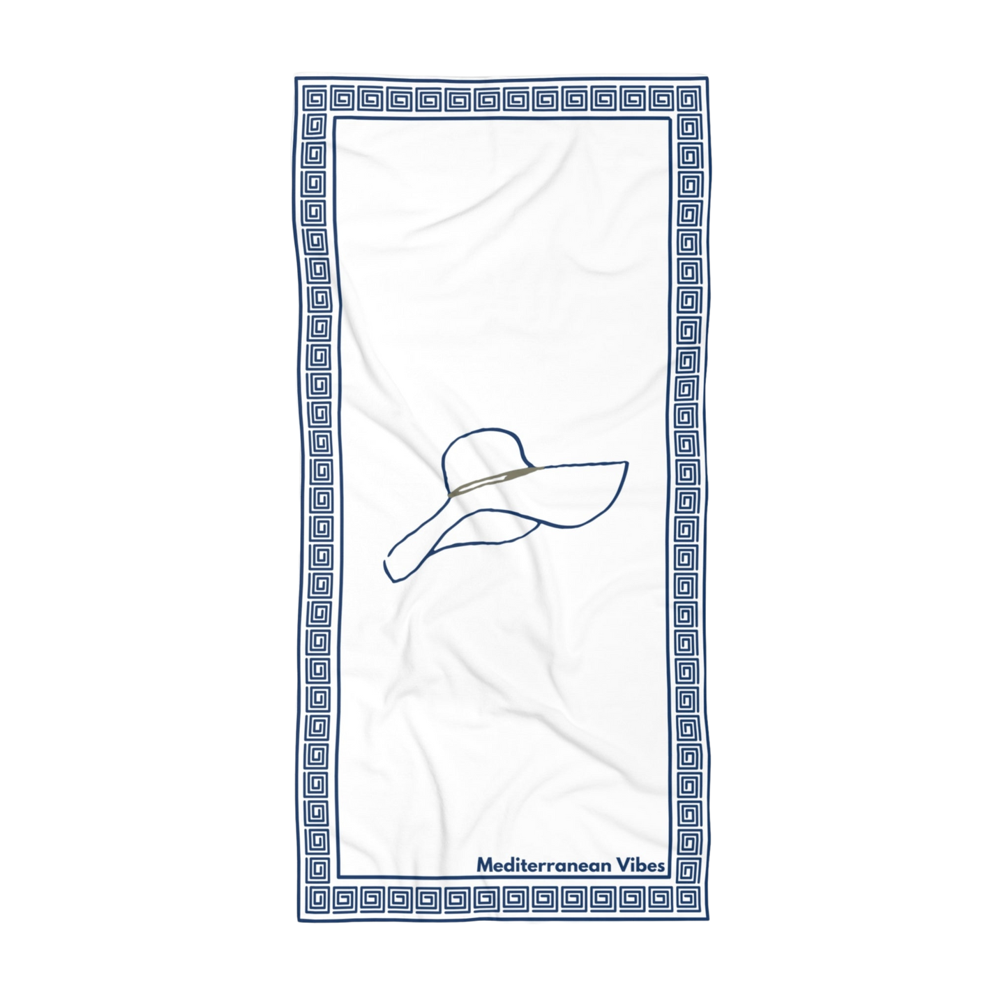 “Dappled Sun” towel with soft cotton loop back – stylish and functional for beach lounging