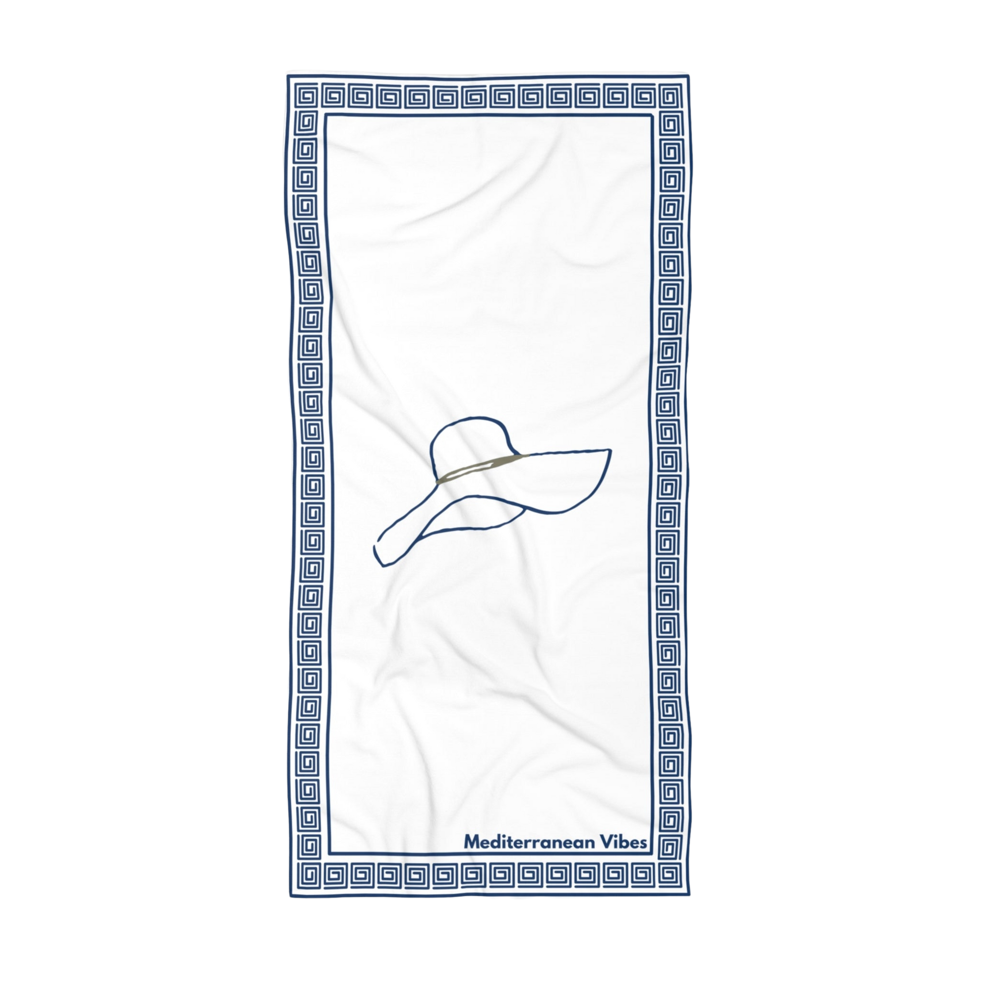 “Dappled Sun” towel with soft cotton loop back – stylish and functional for beach lounging
