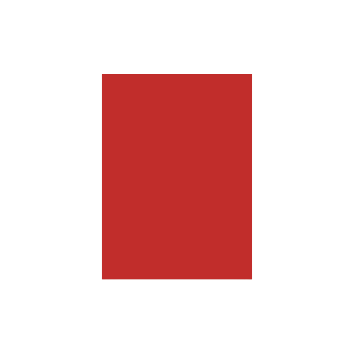 Back of postcard, plain red