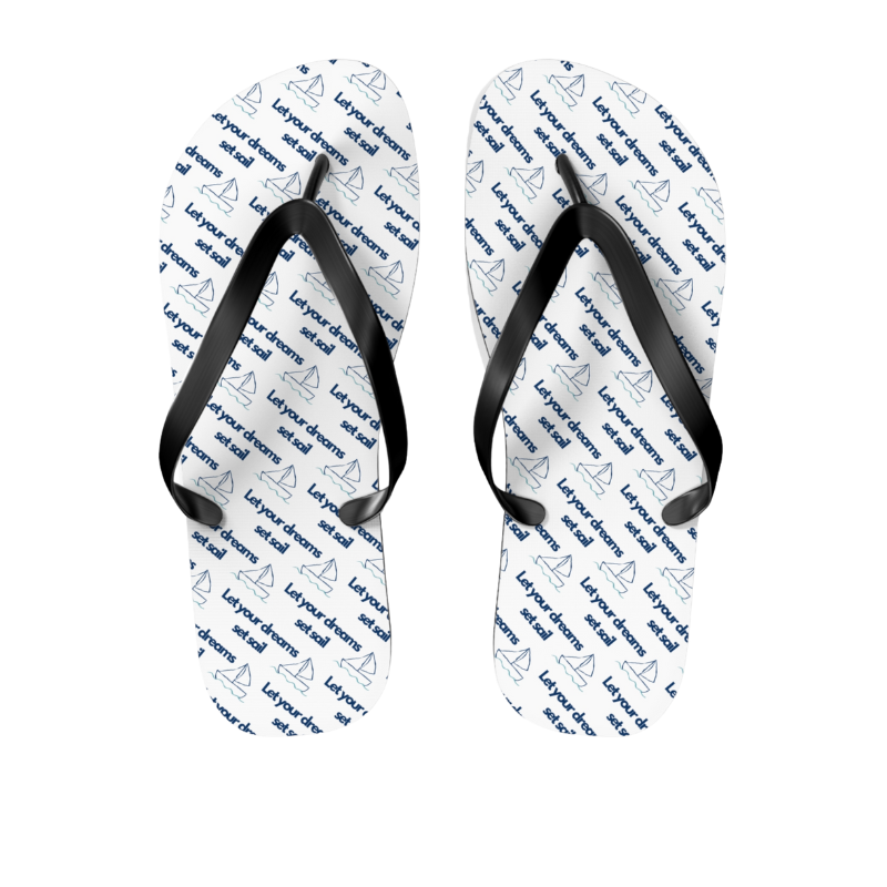 Minimalist Mediterranean flip flops with soft suede top and subtle coastal design – front view
