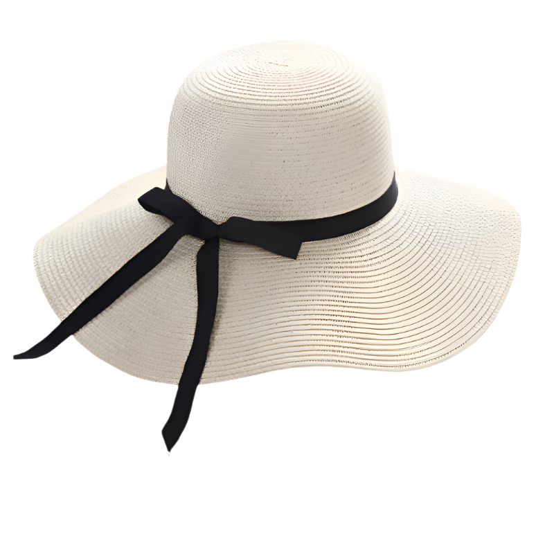 Foldable wide brim summer straw hat for women – lightweight, packable, and sun-ready