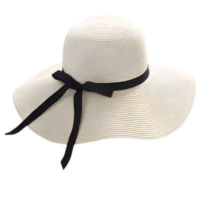 Foldable wide brim summer straw hat for women – lightweight, packable, and sun-ready