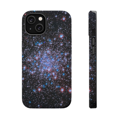 Matte Stars Sparkle phone case with glittering starlight design