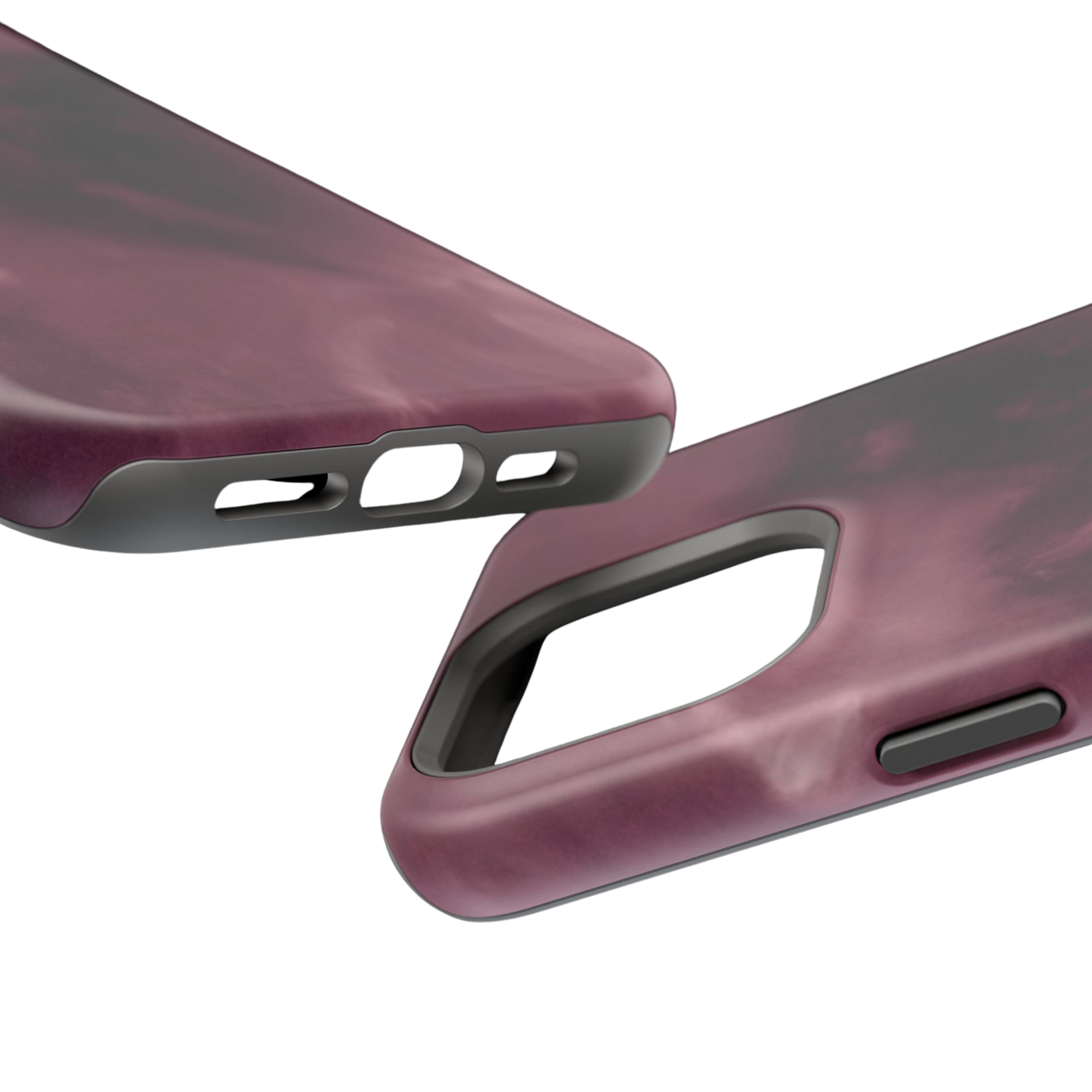 Close-up of Sun Love matte case—bottom view of coronal hole