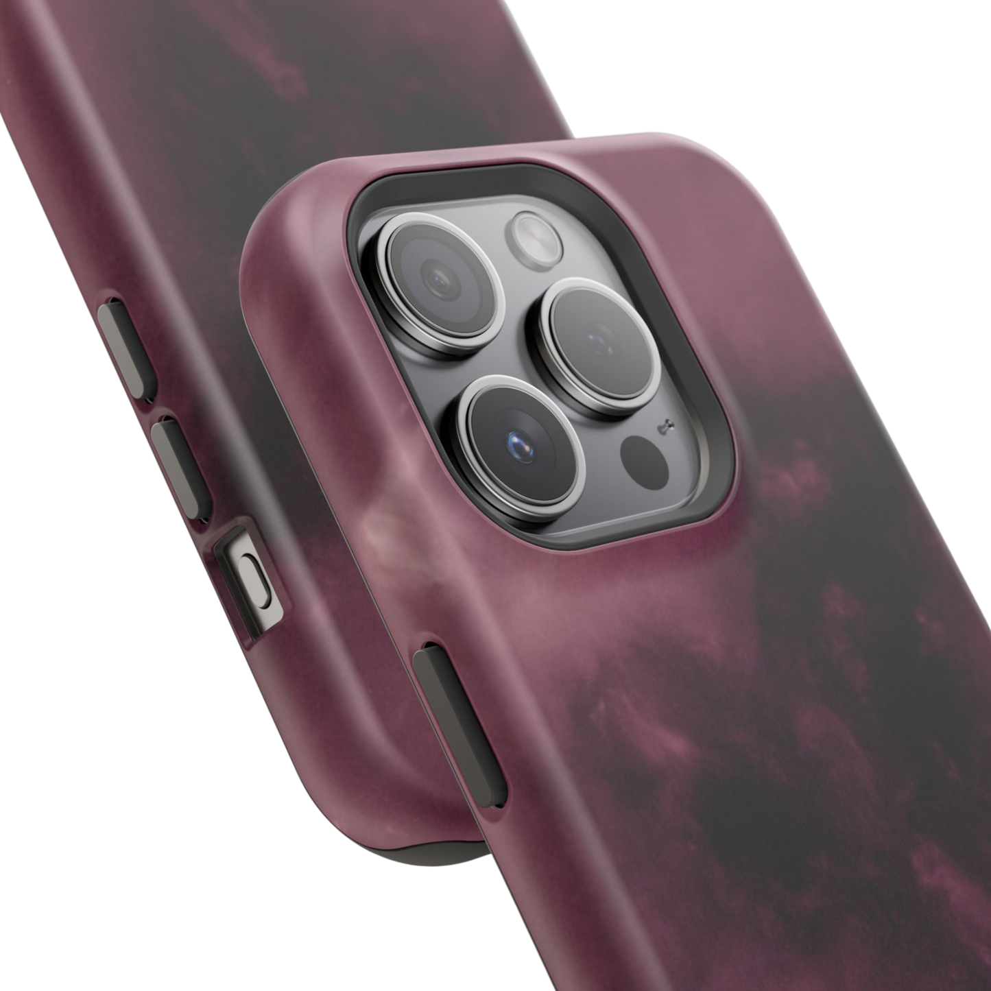 Top detail of Sun Love matte phone case with solar pattern