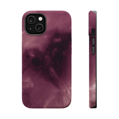 Matte phone case with Sun Love design and solar texture