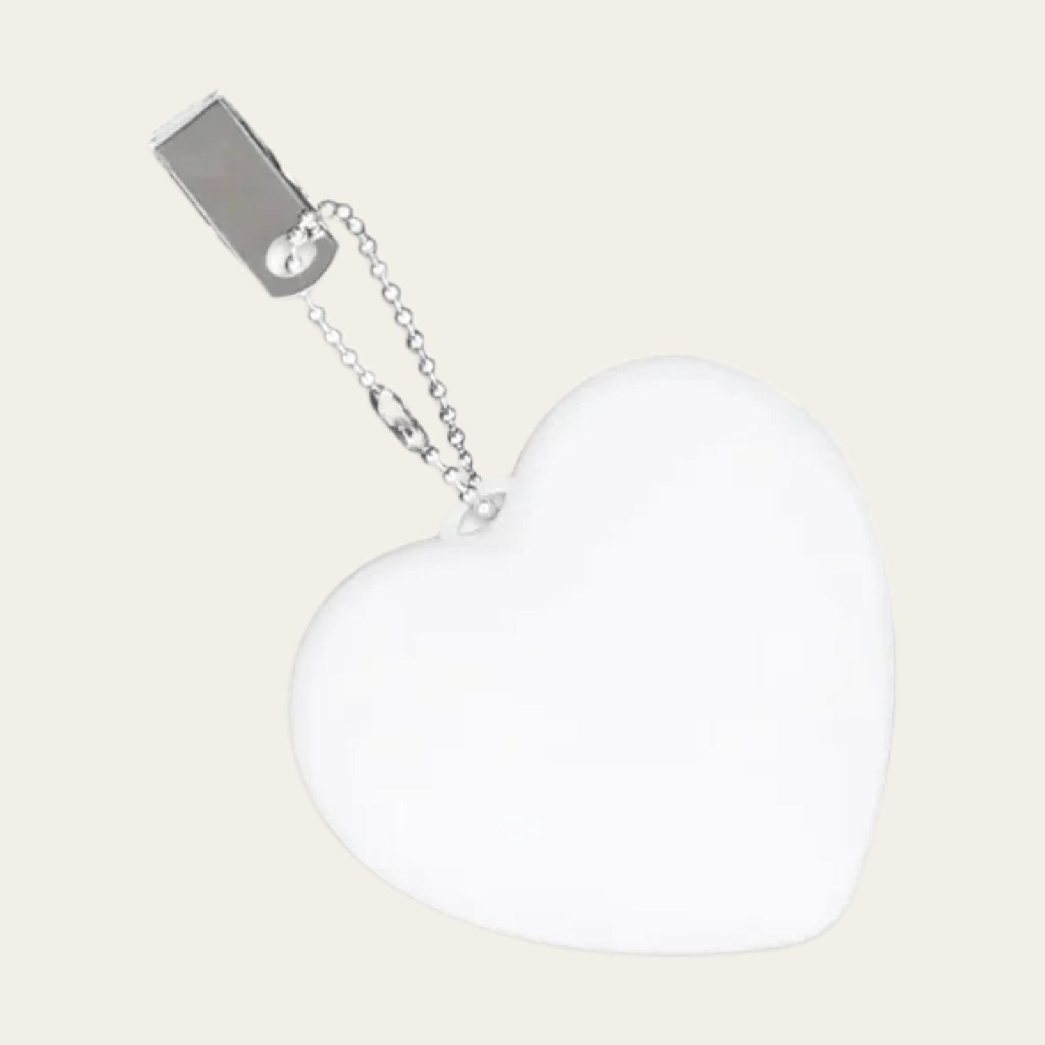 LED heart-shaped handbag light with soft glow, combining minimalist elegance and practical illumination