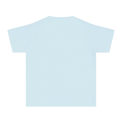 Chambray youth tee – blank back view