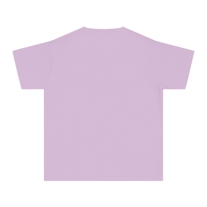 Orchid youth tee – blank back view
