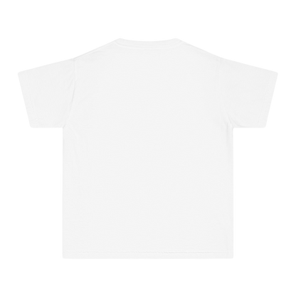 White youth tee – blank back view