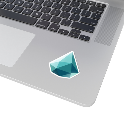 2x2 inch Drop sticker on a laptop – quiet expression of growth and emotion