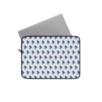 Diamond gem 12" laptop sleeve with laptop partially inserted