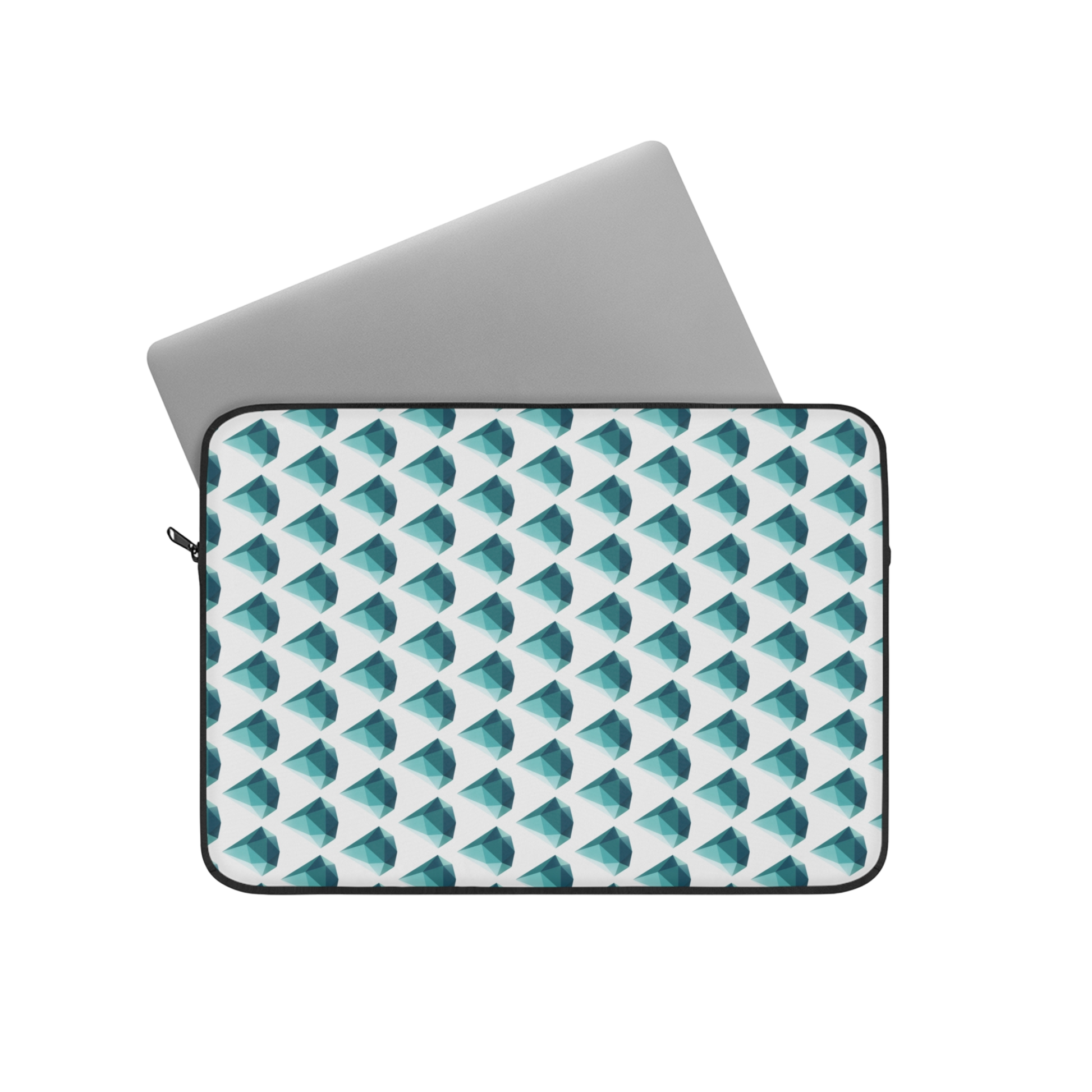 Drop gem 13" laptop sleeve with laptop partially inserted