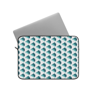 Drop gem 13" laptop sleeve with laptop partially inserted