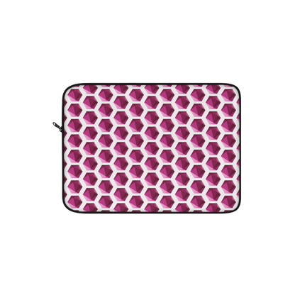 Hexagon gem 12" laptop sleeve