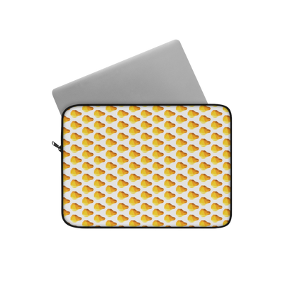 Lightbulb gem 12" laptop sleeve with laptop partially inserted