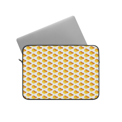 Lightbulb gem 13" laptop sleeve with laptop partially inserted
