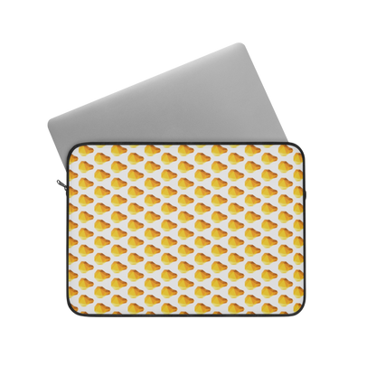 Lightbulb gem 15" laptop sleeve with laptop partially inserted